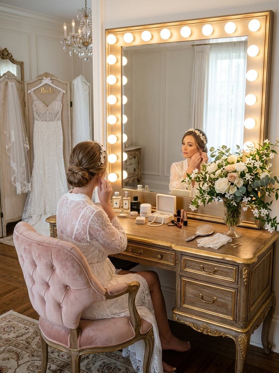 Bridal vanity area